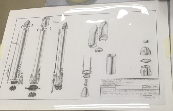 Technical Sketches: Falcon Heavy Assembly